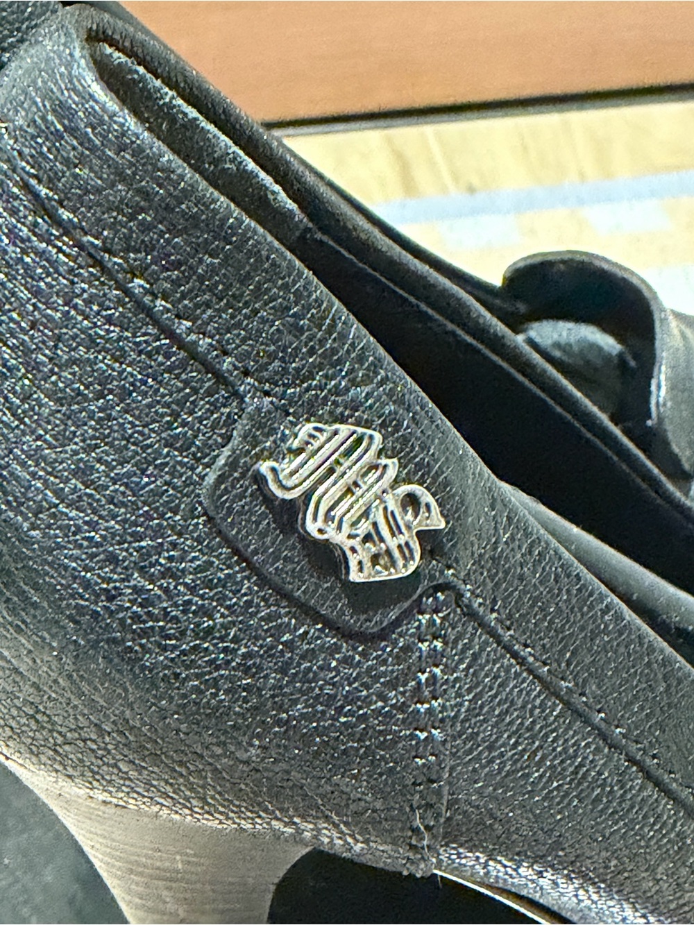 Miss Sixty Black Leather Platform Stiletto Pumps - Picture 5 of 7